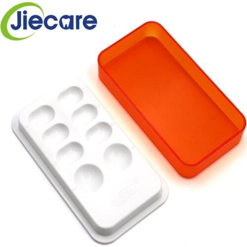 1 PC High Quality Dental lab Equipment Resin Mixing Watering Moisturizing Plate With Cover 8 Slot Palette Free Shipping New