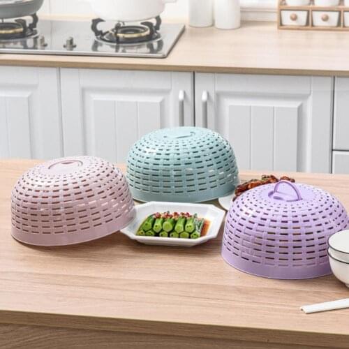 Food Splatter Guard Eco-friendly Plastic Anti-Sputtering Food Cover Multifunctional Vegetable Washing Container for Home