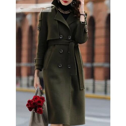 100% Side Double Wool Coat Winter Jacket Women Woolen Coats and Jackets Women Korean Long Jacket Casaco Feminino MY3977 en s s