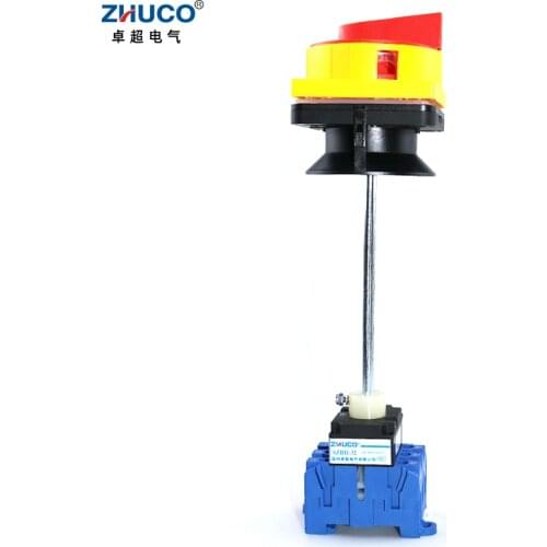 ZHUCO SZD11-32/300010-B 32A 3P OFF ON Isolator Load Break Disconnect Switch With Padlock Aluminum Pole Cut-off Knob Cam Switch