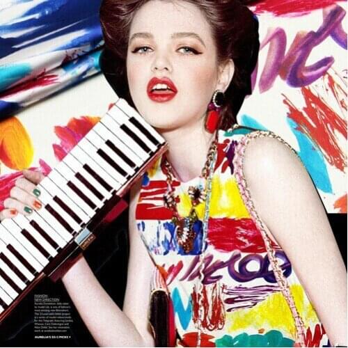 118cm wide 19mm 93% silk & 7% spandex colorful oil painting print silk satin fabric for dress shirt clothes