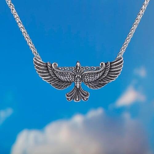 [316L Stainless Steel] Domineering Eagle Unisex Pendant Viking Necklace Fashion Birthday Party Gift