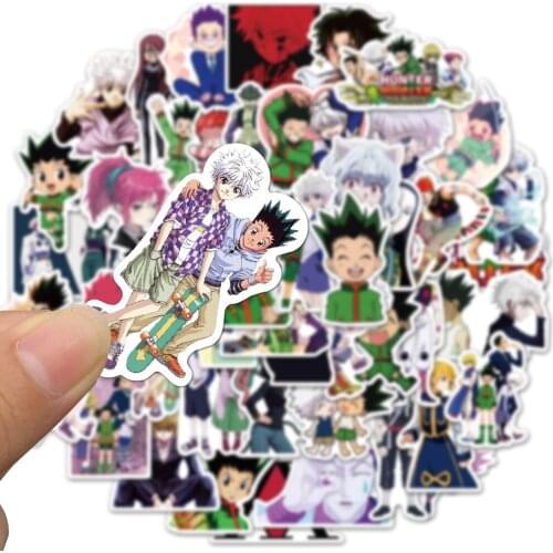 50PCS Hunter X Hunter Stickers Skateboard Fridge Guitar Laptop Motorcycle Travel Luggage Classic Toy Sticker for Kid Gift