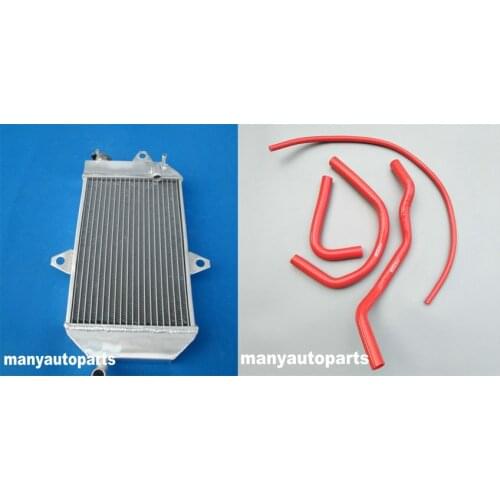 FOR Yamaha ATV BANSHEE YFZ350 YFZ 350 1987-2006 aluminum radiator+ RED silicone hose
