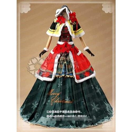 Anime! Love Live Minami Kotori December Choir New Christmas After Awakening Lolita Dress Uniform Cosplay Costume Free Shipping