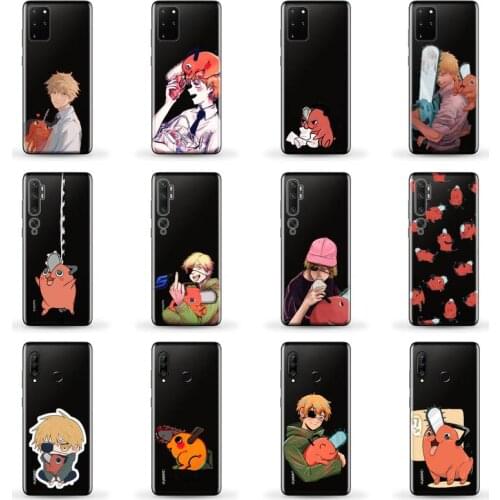 Chainsaw Man Phone Case for SAMSUNG A51 52 50 71 31 21 S 21 ultra 20 fe plus XIAOMI redmi note 10 8 9 pro HUAWEI P 30 40 lite