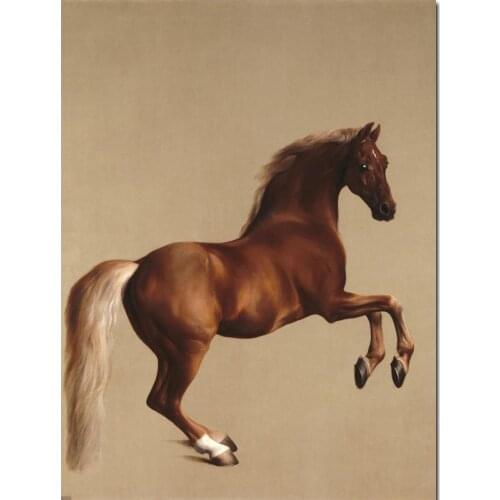 Handmade Canvas Art Horse Oil Paintings Whistlejacket George Stubbs Artwork Modern Animal Classical Wall Decor High Quality Gift