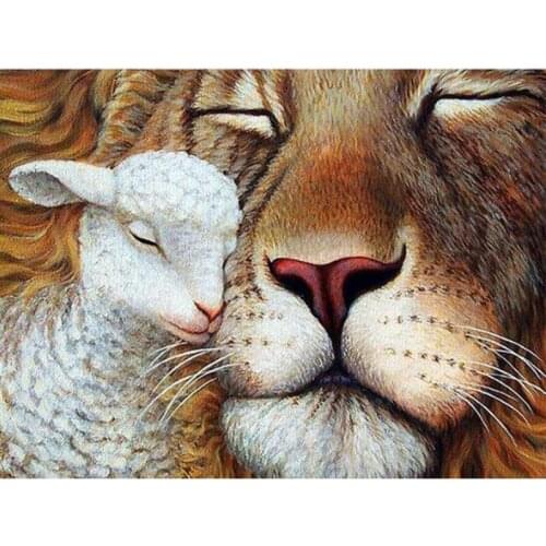 Kexinzu Full Square/Round 5D Diy Diamond Painting Cross Stitch "Animal Lion" Diamond 3D Embroidery Mosaic Home Crafts 3