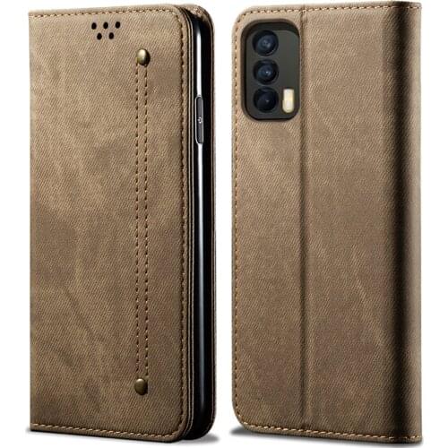 Realme V15 Leather Case For Oppo Realme V15 V 15 Retro Flip Wallet Case Realme V15 Magnetic Card Cover Real Me V15 Fundas