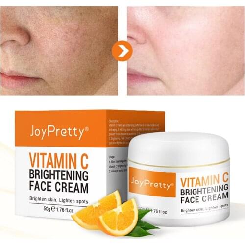 50g Vitamin C Face Cream Remove Dark Spots Whitening Facial Care Moisturizing Anti-Aging Firming Beauty Skin Care Day Creams