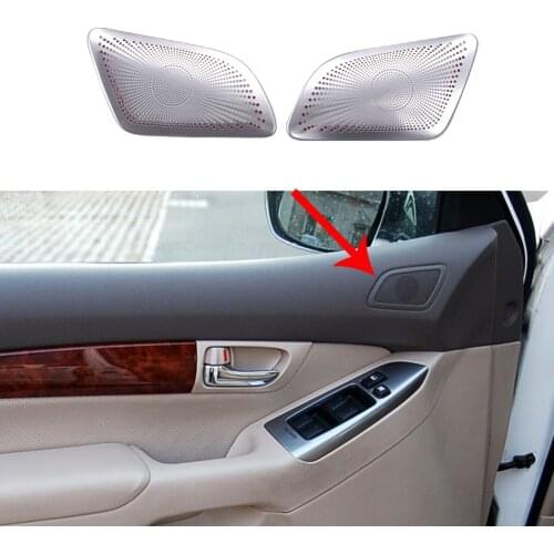 For Toyota Land Cruiser Prado 120 2003 2004 2005 2006 2007 2008 2009 Stainless Steel Front Door Tweeter Cover