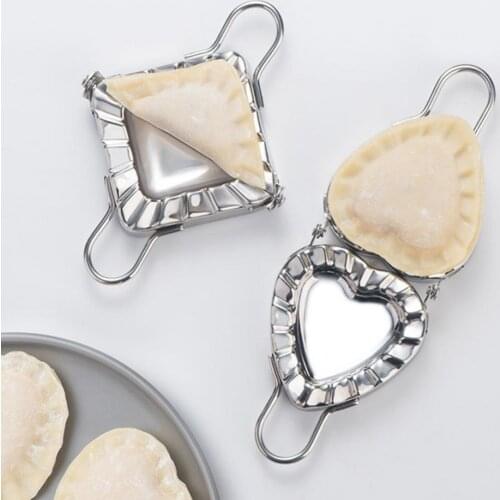 Kitchen Stainless Steel Dumpling Mold Easy to Use Sturdy Anti-Corrosion Empanadas Press Dumpling Maker Kitchen Accessories