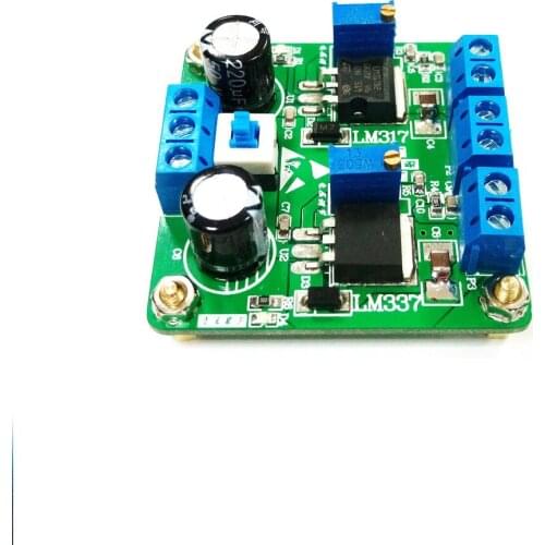 Linear Adjustable Regulated Positive Negative Power Supply Module LM317 LM337