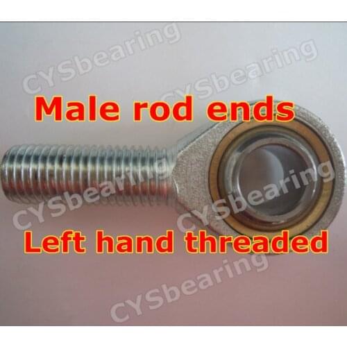 M10 fish eye POS10L SALKAC10M GAKL10PB male metric left hand threaded connector M10X1.5 rod ends joint bearing