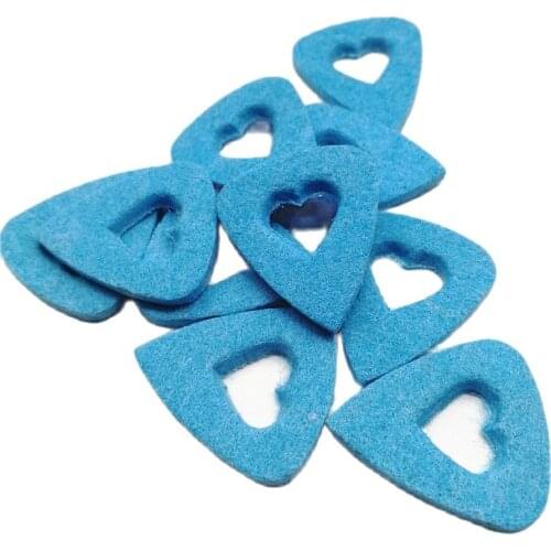 Many Model Popular Style Blue Color Heart PVC Pearl Wool Metal Cheap Guitar Pick