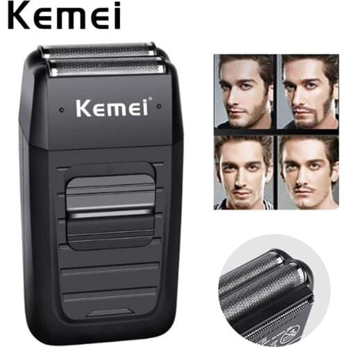 Kemei Powerful Men Electric Shaver Beard Rechargeable Reciprocating Shaver for Men Shaving Machine DIY Haircut Face Care