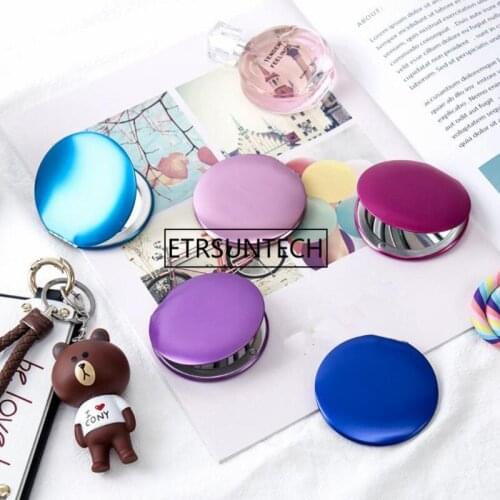 New Women Girls Mini Beauty Pocket Mirror Makeup Portable Compact Round Folding Mirror F1495