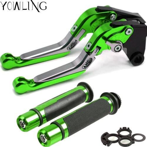 For Kawasaki ZX9R ZX-9R 1998 1999 Motorcycle Adjustable Folding Brake Clutch Levers Handlebar Hand Grips Handle bar Handbrake