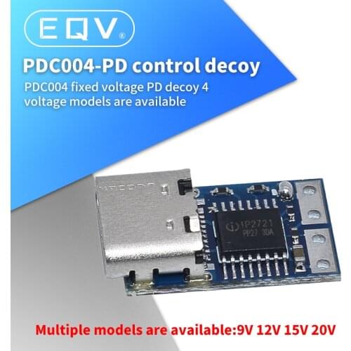 Type-C PD decoy module PD2.0 PD3.0 to DC DC trigger extension cable QC4 charger 9V 12V 15V 20V Fast Quick Charger Circuit Board