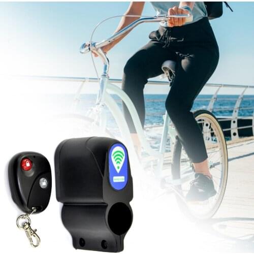 Bicycle Anti-theft Alarm Lock with Wireless Remote Control Waterproof MTB Bike Anti-Theft Vibration Alarm 110DB Bike Alarm Lock