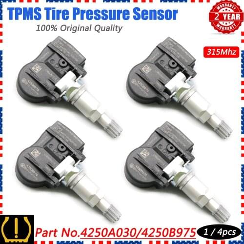 Xuan TPMS Tire Pressure Sensor Monitor Systems 4250A030 for Mitsubishi Lancer Outlander Sport Mirage G4 I-Miev 315MHz 4250B975
