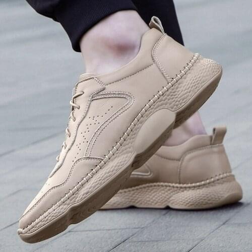Zapatillas black men flat male man for 2020 new sports sneakers leather breathable mens casual Casual fashion causal hot shoe