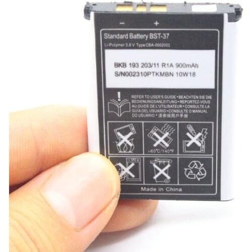 10pcs/lot 900mAh BST-37 BST37 Replacement Battery For D750 D750i J100i J210i J220a J220c J220i J230c J230i K310a K310c K310i ect