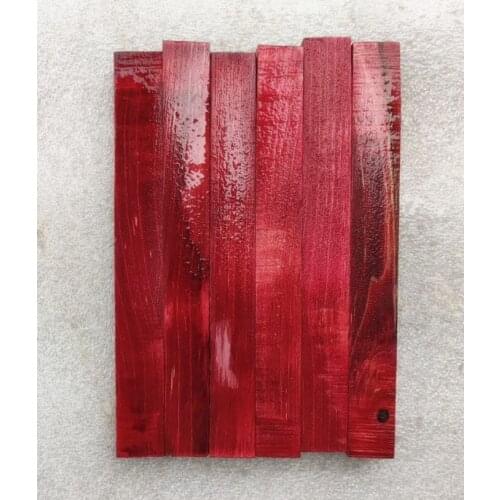 15x15x135mm colorful wavy stabilized wood