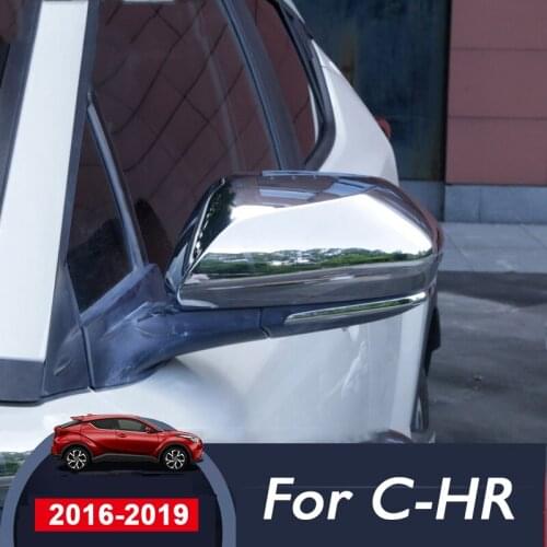 Carbon Fiber Side Door Rearview Mirror Cover Shell Trims For Toyota C-HR CHR 2016 2017 2018 2019 Car Styling Accessories