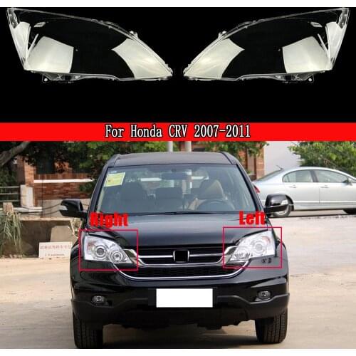 Car Left & Right Front Headlight Cover Waterproof Clear Headlight Lens Shell Cover Transparent Lampshade For Honda CRV 2007-2011