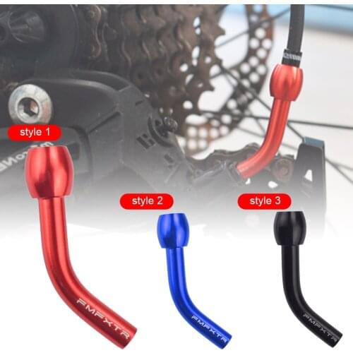 Black/Red Road Bike Foldable Bicycle After The Bicycle Wire Conduit Aluminum Alloy Rear Derail Line Tube Extension Tube End Caps