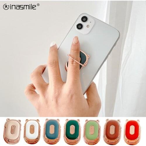 360 degree rotatable metal bear Finger ring smart phone holder Little daisy ring buckle magnetic car Mount holder For smartphone