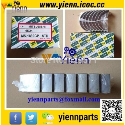 For Mitsubishi 6D24 6D24T Bearing Kit With Crankshaft Bearing And conrod Bearing Thrust Washer For Truck Diesel Engine Parts