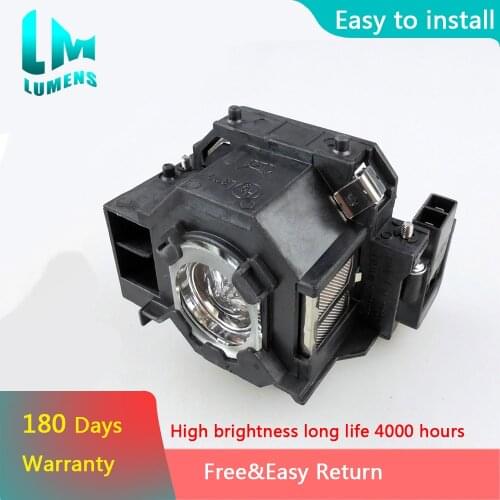 V13H010L41 ELPLP41 Projector Lamp for Epson EPSON S5 S6 S6+S52 S62 X5 X6 X52 X62 EX30 EX50 TW420 77C EMP-H283 180 Days Warranty