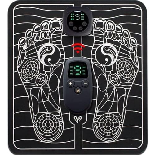 Electric EMS Foot Massager Wireless Feet Muscle Stimulator with Remote Control,Relax Relieve Pain Foot Massager
