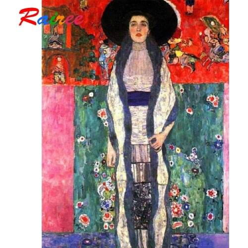 Gustav Klimt Famous Painting "Portrait of Adele Bloch Bauer 2"5D Diamond Painting Diamond Embroidery Rhinestones Mosaic Sale Pic