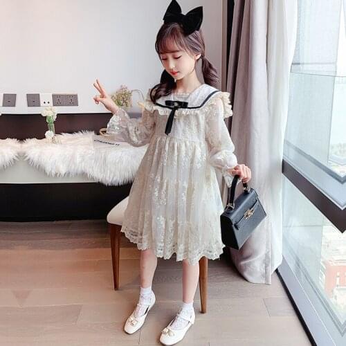 Girl Dress 2021 New Spring Summer Princess Dress for Girls Girls Birthday Party Lace Dress Ball Gown Girl Clothing for 4-15 Year