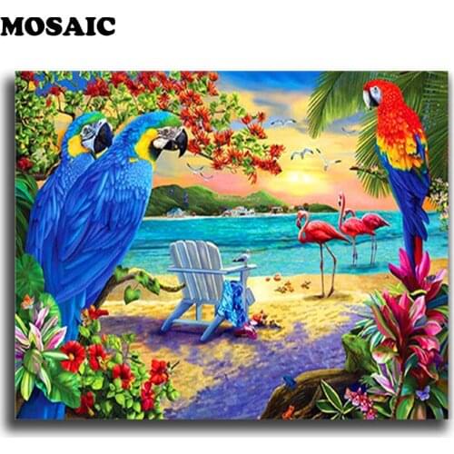 Full Square 5D DIY Diamond Painting Parrot diamond Embroidery Cross Stitch,Mosaic,Home Decor,Hobby