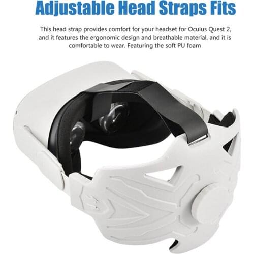 Adjustable Head Straps Fits For Oculus Quest 2 Elite VR Headset VR Headset Enhanced Support Comfort In VR Gaming Reduce Head