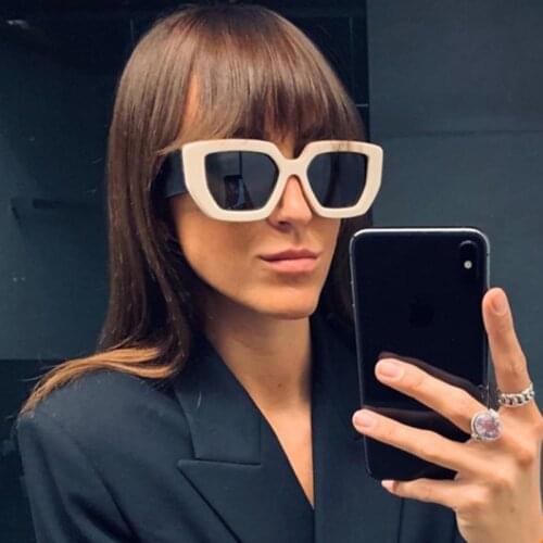Luxury Fashion Square Sunglasses for Women Men Famous VintageBrand Designer Big Frame Gradient Sun Glasses For Female UV400