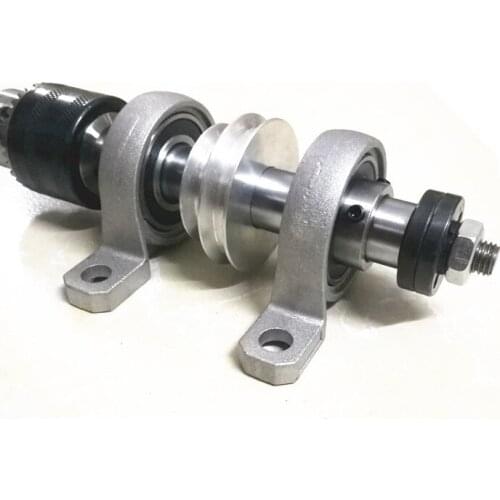 DIY self-made lathe, table saw, multi-function dual purpose non-powered precision chuck, saw blade spindle