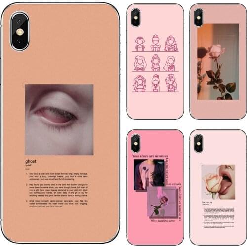 Silicone Skin Case Pink-Aesthetic-rose For Xiaomi Redmi 2 S2 3 3S 4 4A 5 5A 5 6 6A 7A 9 9T 9C 9A Pro Pocophone F1