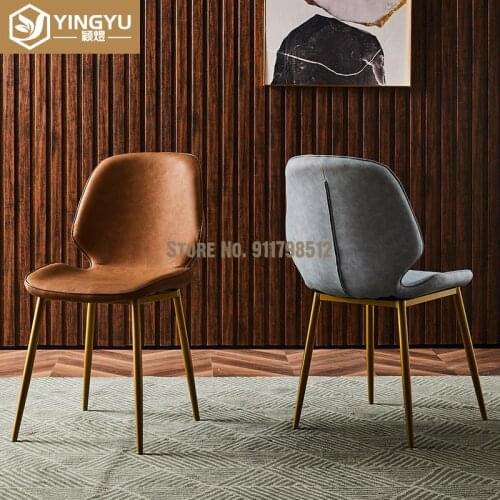 Nordic dining chair modern minimalist home backrest light luxury single stool net red desk makeup creative restaurant chair
