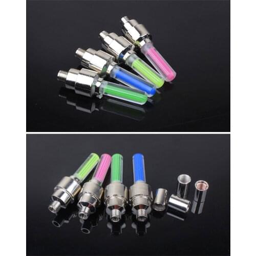 Bike Light With No Battery Mountain Road Bike Bicycle Lights LEDS Tyre Tire Valve Caps Wheel Spokes LED Light Car Motorcycle