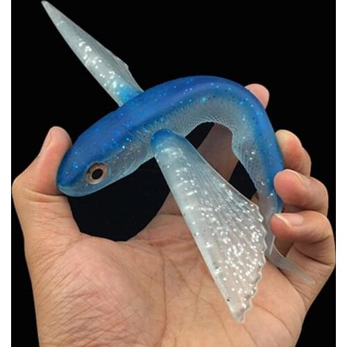 High Quality Flying Fish Lure Seawater Fishing Lure Boat Trolling Fishing Bait Tuna Mackerel Soft Baits Soft Lure Fishing Tackle