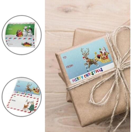 Strong Stickiness Eco-Friendly Decorative Xmas Gift Tags for Post Card
