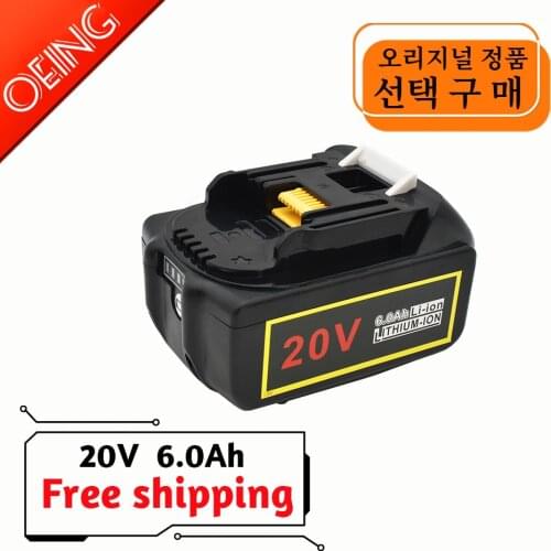 2021 NEW BL1860 Rechargeable Battery 20V 6000mAh Lithium ion for Makita 20v Battery BL1840 BL1850 BL1830 BL1860B LXT 400