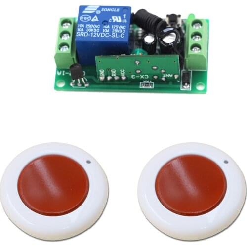 Wireless Remote Control Switch 9V 12V 10A Relay Receiver Module Transmitter Motor LED Water-Pump Wireless Switch Learning Code