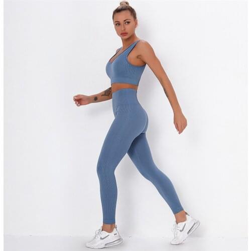 Seamless Women Yoga Set Crop Tops Leggings Workout Clothes Gym Clothing Sport Outfit For Woman Set Suit For Fitness Sportswear