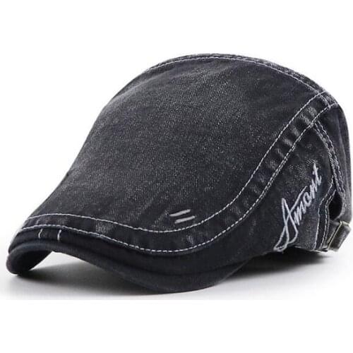 Brand JAMONT Adjustable Simple embroidery letters Peaked cap Visor beret hat